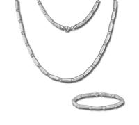 Silberdream Ensemble Collier Et Bracelet Blanc En Argent Zircone Pour Femme Sds447w