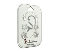 Silberdream Ensemble De Bijoux 3 Pièces Boucles Doreilles Clous Zircone Argent 925 Sds605wj