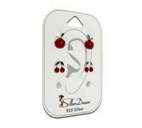 Silberdream Ensemble De Bijoux 3 Pièces Boucles Doreilles Clous Zircone Argent 925 Sds611rw