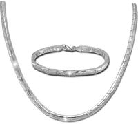 SilberDream Ensemble de bijoux en zirconium Collier Bracelet en argent 925 Femmes SDS451W