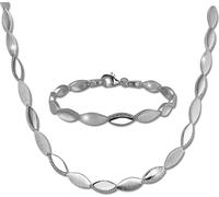 SilberDream Ensemble de bijoux en zirconium Collier Bracelet en argent 925 Femmes SDS453W
