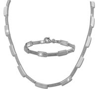 SilberDream Ensemble de bijoux en zirconium Collier Bracelet en argent 925 Femmes SDS454W