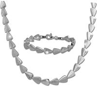 SilberDream Ensemble de bijoux en zirconium Collier Bracelet en argent 925 Femmes SDS457W