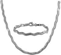 SilberDream Ensemble de bijoux en zirconium Collier Bracelet en argent 925 Femmes SDS461W
