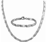 SilberDream Ensemble de bijoux en zirconium Collier Bracelet en argent 925 Femmes SDS464W