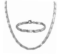Silberdream Ensemble De Bijoux Pour Femme Collier Et Bracelet Zircone Argent Sterling Sds464w