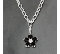 Silberdream Ensemble De Chaînes Fleur 925 Argent Chaîne + Charm Pendentif FCA304