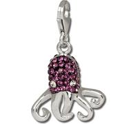 SilberDream Femme Charm pieuvre zirconium violet Pendentif à breloques 925 Argent D2GSC517V
