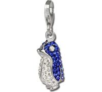 SilberDream Femme Charm pingouin zirconia bleu Pendentif à breloques 925 argent D2GSC533B
