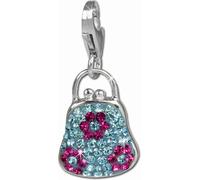 SilberDream Femme Charm sac zirconium bleu Pendentif à breloques 925 argent D2GSC532H