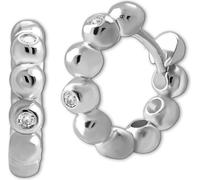 SilberDream Femmes SilberDream Boucles d'oreilles argenté blanc Créoles 925 Argent D2SDO4447W