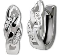 SilberDream Femmes SilberDream Boucles d'oreilles argenté blanc Créoles 925 Argent D2SDO4458W