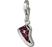 SilberDream lilas Charm Sneaker Zirconia Femme 925 Argent Pendentif Charms GSC515V