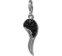 SilberDream noir Charm aile zirconium 925 argent Charms-Pendentif GSC574S