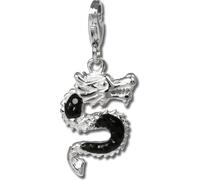 SilberDream noir Charm dragon zirconium 925 argent Charms-Pendentif GSC524S