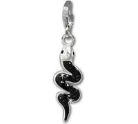 SilberDream noir Charm serpent zirconium 925 argent Charms-Pendentif GSC585S
