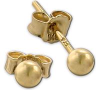 SilberDream or Boucles d'oreilles boule femme 925 argent sterling SDO597Y3S