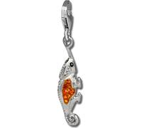 SilberDream orange Charm iguane zirconia dames 925 argent Charms pendentif GSC535O