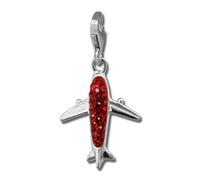 Silberdream Pendentif À Breloque Avion Rouge Zircone Argent 925 Pour Femme Gsc561r