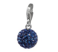 Silberdream Pendentif À Breloque Boule Bleue Zircone Argent 925 Pour Femme Gsc220b