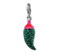 Silberdream Pendentif À Breloque Vert Chili Zircone Argent 925 Pour Femme Gsc566g