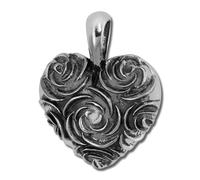 Silberdream Pendentif Chaîne Coeur Rose Argent Sterling 925 Noirci Sdh453s