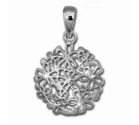 Silberdream Pendentif Chaîne Disque Fleur Argent Sterling, Sans Allergène Sdh456j
