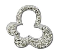 Silberdream Pendentif Chaîne Papillon Argent 925 Cristaux Blancs Gsh204w