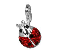 Silberdream Pendentif Charm Coccinelle Zircone Argent 925 Gsc207