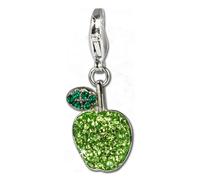 Silberdream Pendentif Femme Argent 925 Breloque Pomme Verte Zircone Gsc201