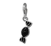 Silberdream Pendentif Femme Argent 925 Charm Noir Candy Zircone Gsc576s