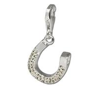 Silberdream Pendentif Femme Breloque Fer À Cheval Blanc Argent Zircone Gsc214w