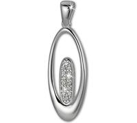 SilberDream Pendentif Ovale Zirconia blanc 925 Bijoux en argent SDH406W