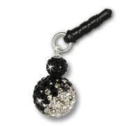Silberdream Pendentif Téléphone Portable Boule Zircone Noire Argent 925 Gst002s