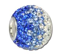 Silberdream Perle Blanche Bleue Ice Zircone 925 Vrai Argent Femme Gsb002