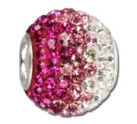 Silberdream Perle Blanche Rose Ice Zircone Argent Véritable 925 Femme Gsb004