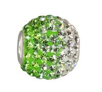 Silberdream Perle Blanche Verte Ice Zircone 925 Argent Véritable Femme Gsb008