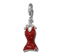 Silberdream Robe À Breloques Rouge Zircone Pendentif À Breloque Pour Femme En Argent 925 Gsc520r
