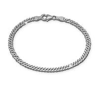 SilberDream SDA2368J Bracelet gourmette en argent 18,5 cm, 18.5 centimeters, Argent sterling, Oxyde de zirconium