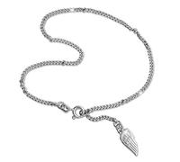 SilberDream SDF003 Chaîne de cheville en argent 925 pour femme avec ailes 26 cm, 26 centimeters, Argent sterling, Sans pierre.