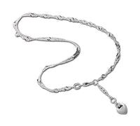 SilberDream SDF020I Chaîne de cheville Cœur en argent 925 25 cm