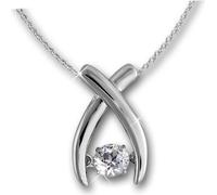 SilberDream SET Chaîne pendentif zirconia mobile croix ARGENT D2DSK103W