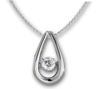 SilberDream SET Chaîne pendentif zirconium mobile ARGENT Larme DSK105W