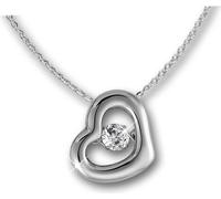 SilberDream SET Chaîne pendentif zirconium mobile coeur ARGENT D2DSK106W