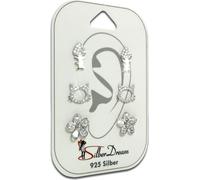 SilberDream Set de 3 boucles d'oreilles Boucles d'oreilles 925 Argent Zirconia Femme SDS605WJ
