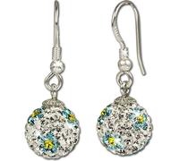SilberDream turquoise Boucles d'oreilles Fleur Zirconia 925 Argent Boucles d'oreilles GSO302