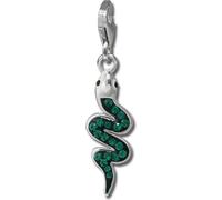 SilberDream vert Charm Serpent Zirconia Femme 925 Argent Pendentif Charms GSC585G