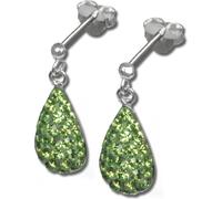SilberDream vert clair boucles d'oreilles goutte zirconium 925 argent GSO403L