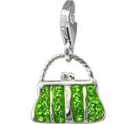 SilberDream vert clair Charm sac grand zirconium argent Charms Pendentif GSC559L