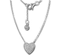 SilberDream Zirconia Collier 44cm 925 Argent Bijoux Cœur argent GSK401W